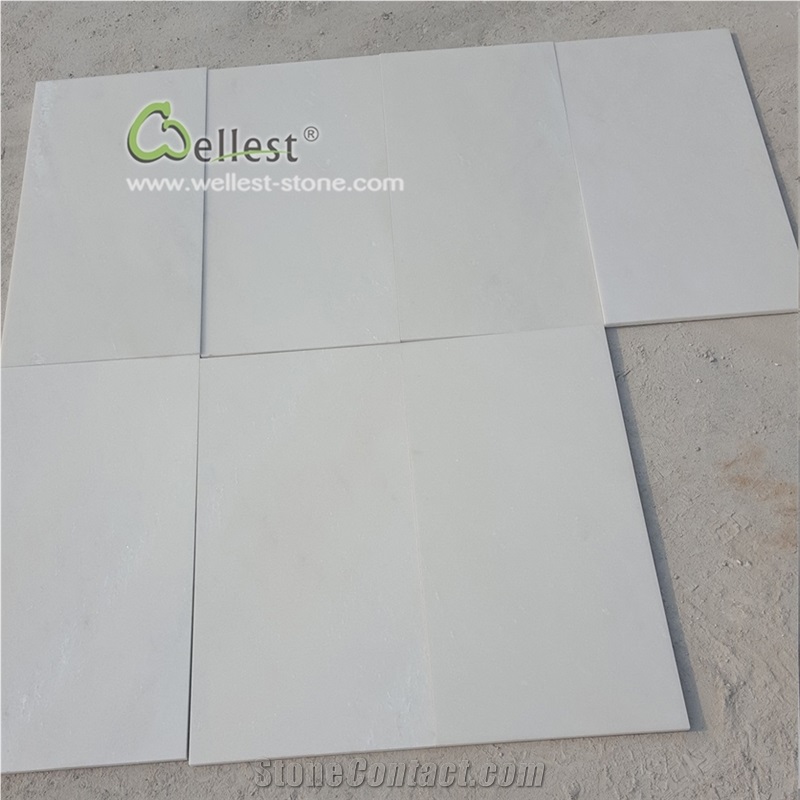 Honed Super White Quartzite Flooring Tiles