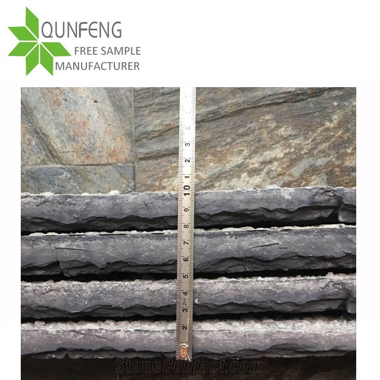 Artificial Slate Veneer Panel Foam Stone Wall