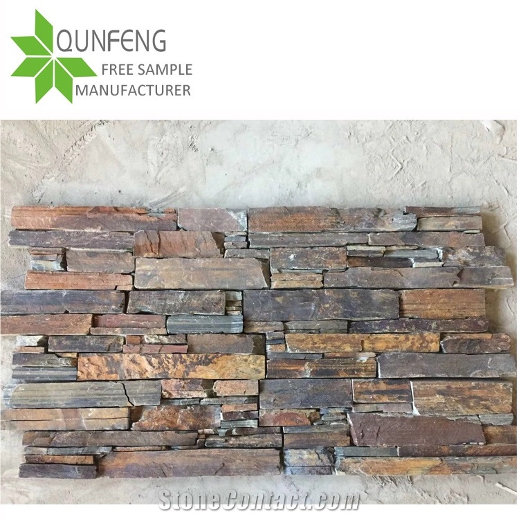 China Ledger Wall Panel Slate Stacked Stone Veneer