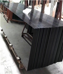 Absolute Black Nano Crystallized Glass Stone Slabs