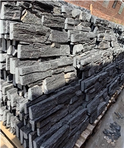 Natual Charcoal Black Random Quartzite Ledge Stone