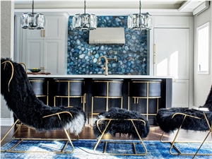 Furniture Gemstone Agate Kitchen Backsplash Tiles Wall