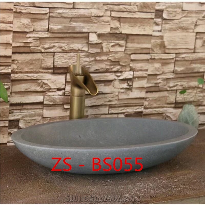 Zs - Bs055 Bathroom Kitchen Basalt Basin Sink
