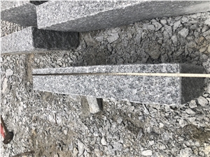 G603 New Grey Granite Picked Cleft Kerbstone