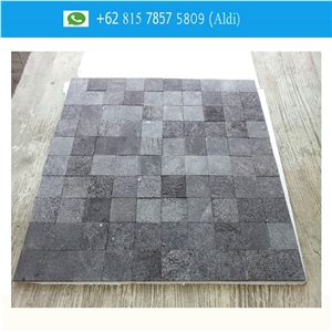 Black Basalt Volcanic Lava Stone Pool Tiles