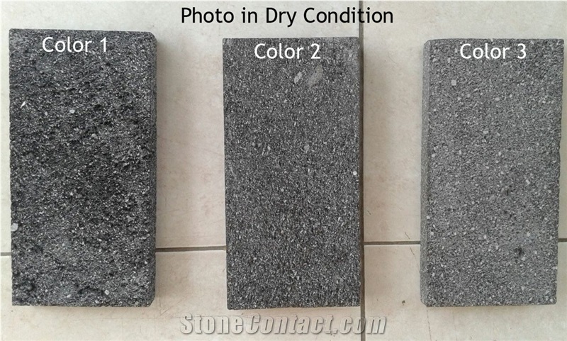 Black Basalt Volcanic Lava Stone Pool Tiles