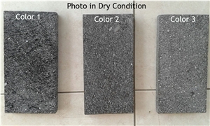 Black Basalt Volcanic Lava Stone Pool Tiles