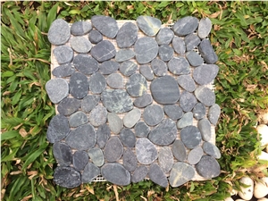 Black Stone Pebbles Mosaic Bali Pebbles Tile Black Stone Pebbles Mosaic Bali Pebbles Tile