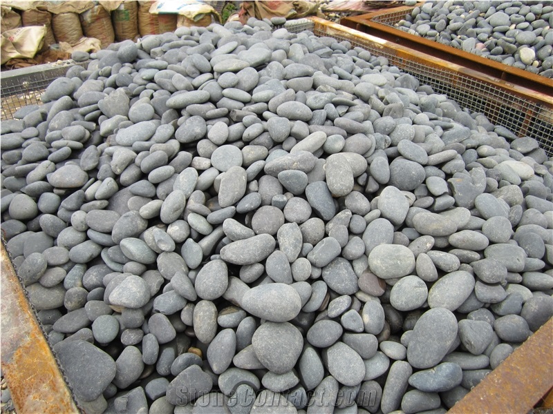 Grey Washed River Pebble Stone