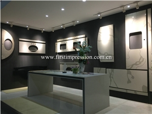 Hot Bianco Calacatta Artificial Stone Countertop