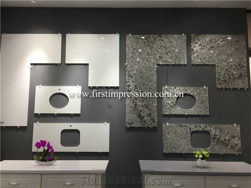 Hot Bianco Calacatta Artificial Stone Countertop