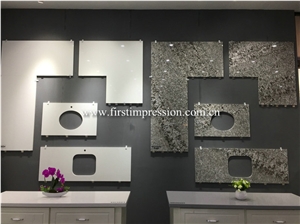 Hot Bianco Calacatta Artificial Stone Countertop