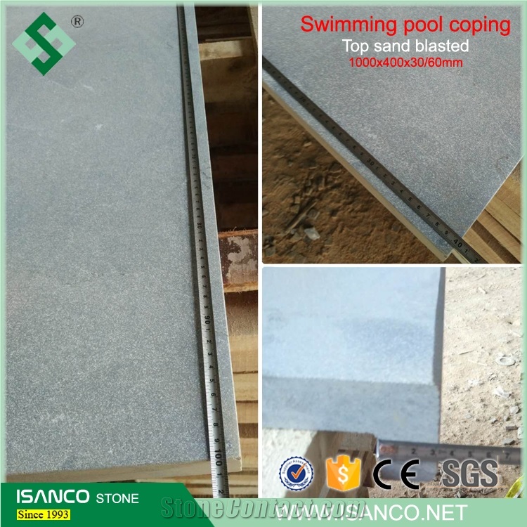 Blue Limestone Swimming Pool Coping