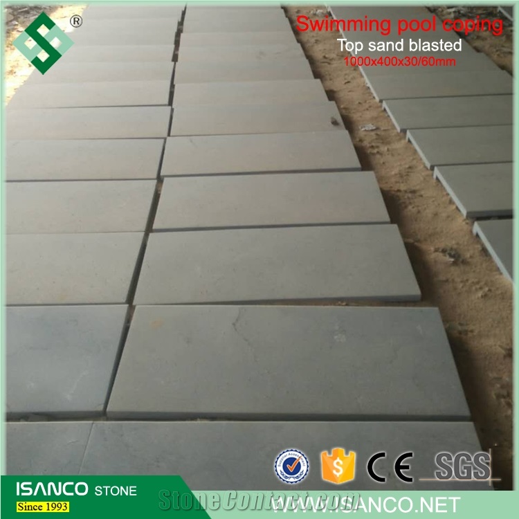 Blue Limestone Swimming Pool Coping