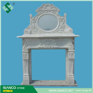 White Marble Fireplace