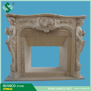 White Marble Fireplace