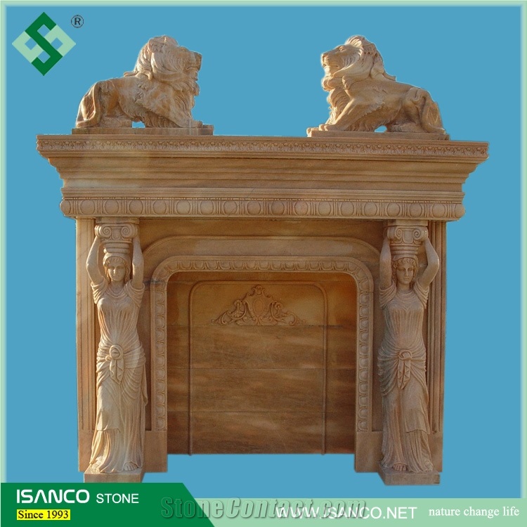 White Marble Fireplace