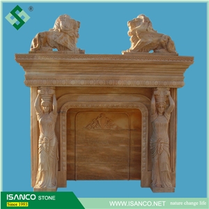 White Marble Fireplace