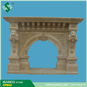 White Marble Fireplace