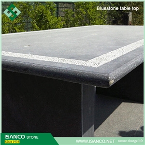 Wholesale Blue Limestone Honed Table Tops