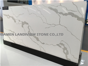 White Quartz Calacatta Slab