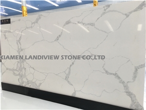 White Quartz Calacatta Slab