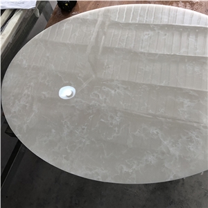 Alabaster Sheet Faux Stone Panel for Table Top Alabaster Sheet Faux Stone Panel for Table Top