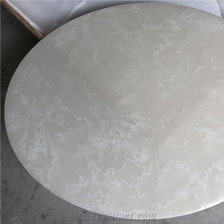 Alabaster Sheet Faux Stone Panel for Table Top