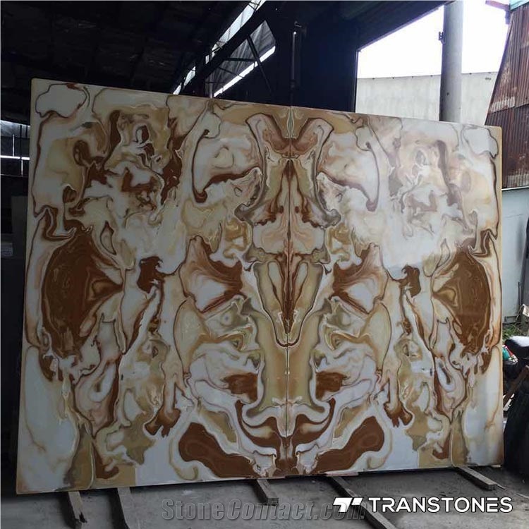 Artificial Stone Bookmatch Panel Beauty Pattern