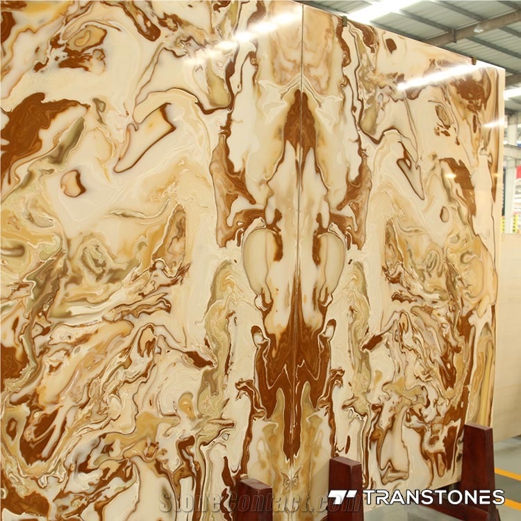 Artificial Stone Bookmatch Panel Beauty Pattern