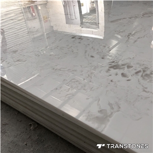 Artificial Translucent Gray Wall Panel Onyx Slab