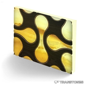 Artificial Transparent Tiles Stone Slab for Wall