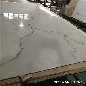 Artificial Wall Light Panel Alabaster Onyx Slab