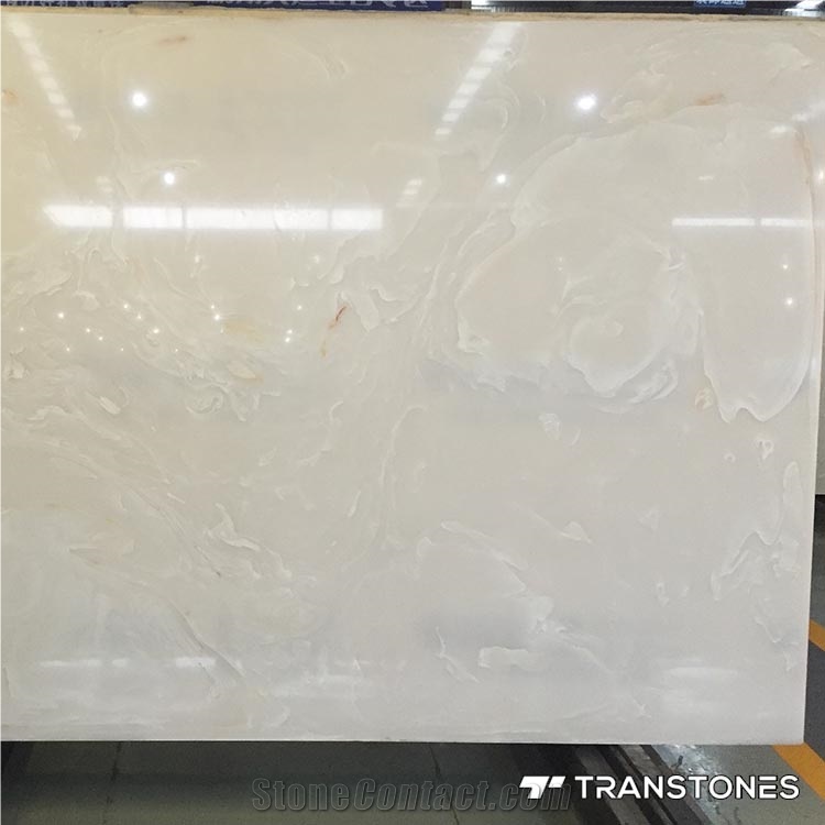 Artificial Wall Panel Slab Pink Wall Covering