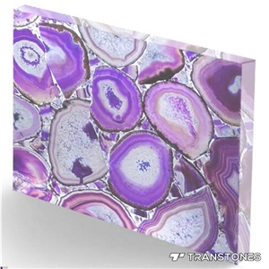 Backlit Agate Semiprecious Stone Slab