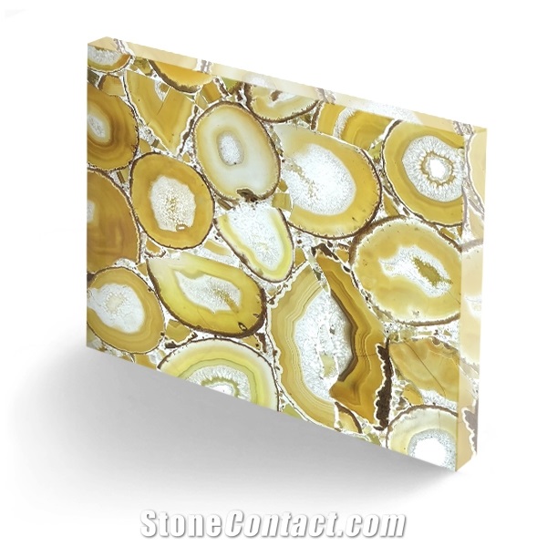 Backlit Translucent Wall Panel, Faux Stone Sheet