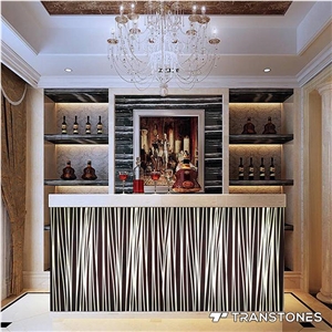 Decorated Artificial Stone Alabaster Sheet