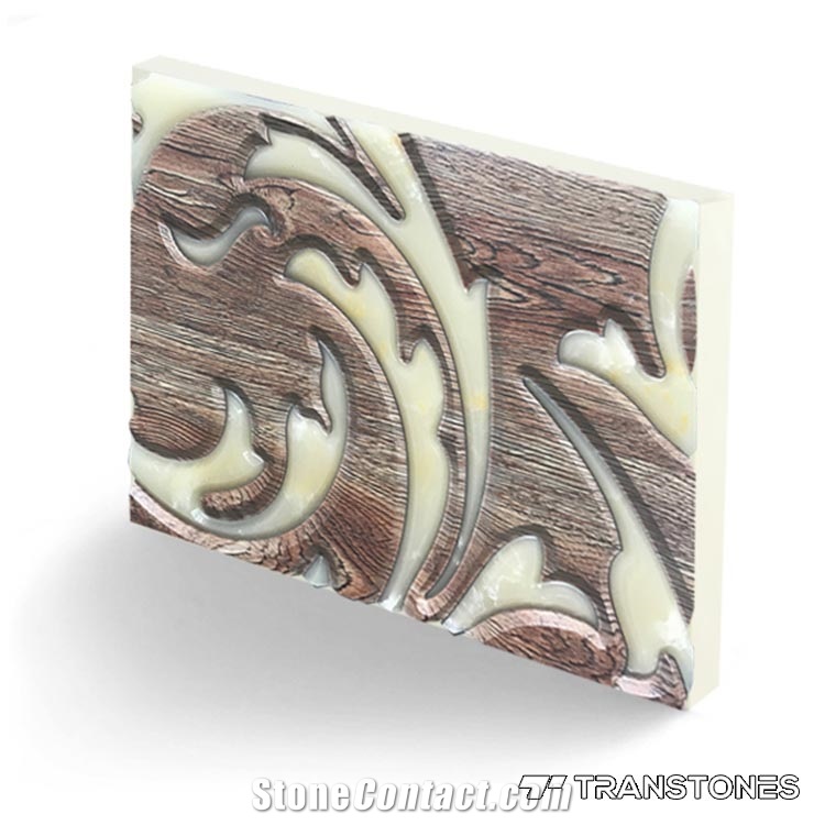 Faux Alabaster Carving Stone Interior Decors Sheet