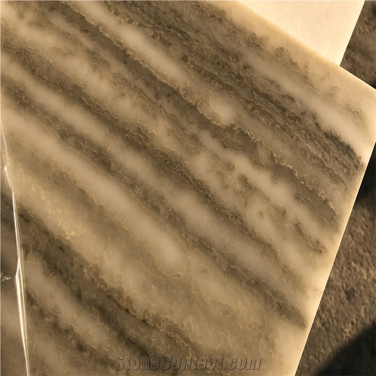 Interior Translucent Artificial Yellow Wall Stone