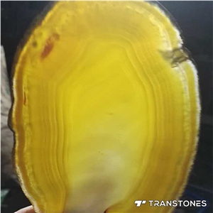 Translucent Agate Semiprecious Stone Wall Panel