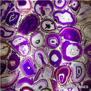 Translucent Agate Semiprecious Stone Wall Panels