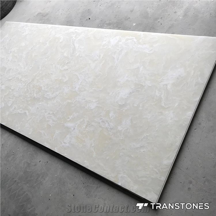 Translucent Alabaster White Artificial Onyx
