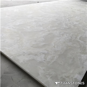 Translucent Alabaster White Artificial Onyx