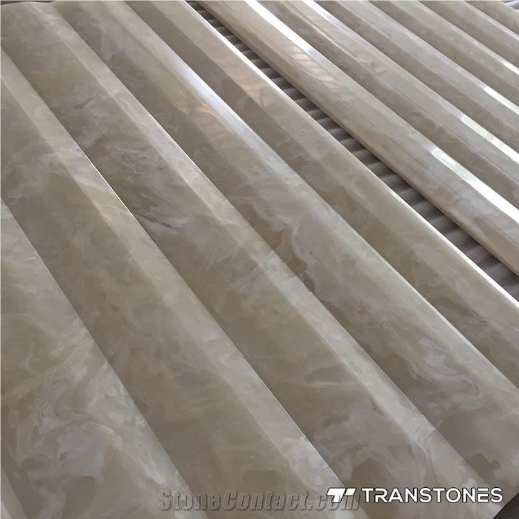 Translucent Alabaster White Artificial Onyx