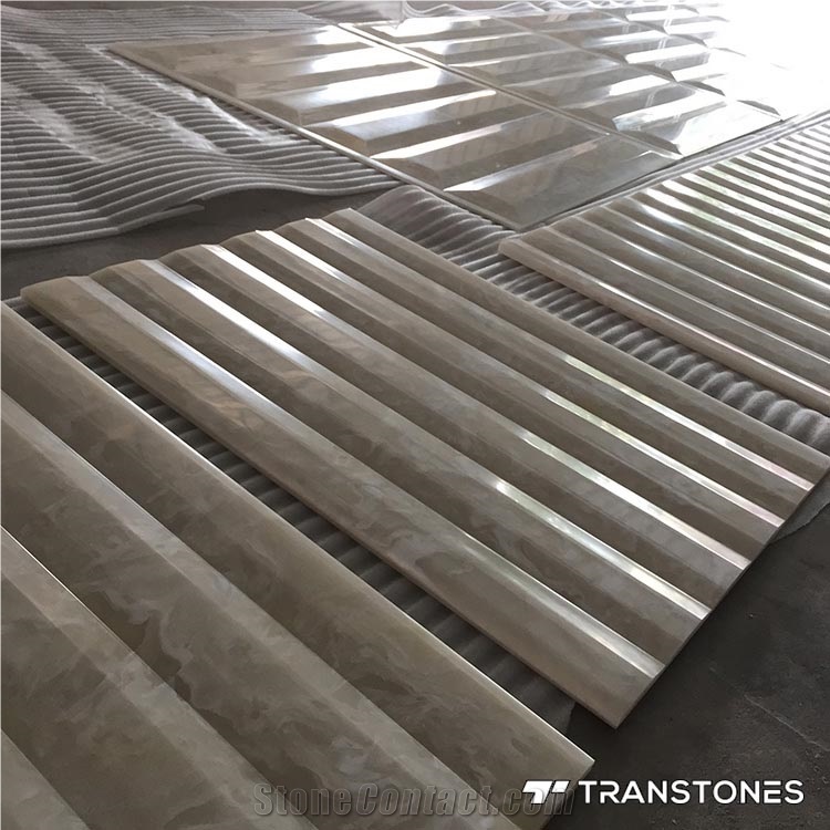 Translucent Alabaster White Artificial Onyx