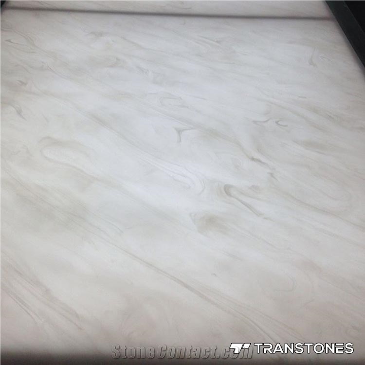 Translucent Artificial Stone Wall Panel Faux Slab