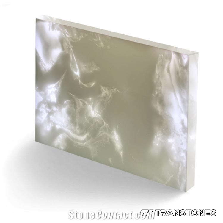 Translucent Fake Stone Artificial Slab Alabaster