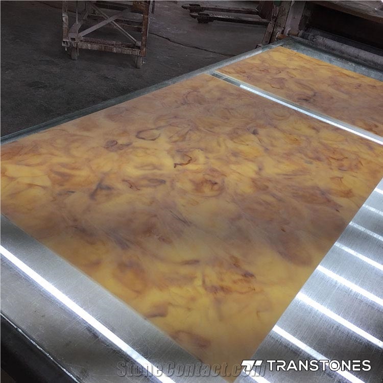 Transparency Artificial Stone Alabaster Sheet Slab