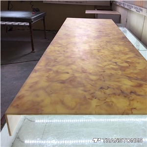 Transparency Artificial Stone Alabaster Sheet Slab