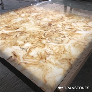 Transparency Faux Panel Backlit Artificial Stone
